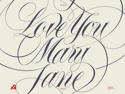 I Love You Mary Jane :) calligraphy custom lettering handlettered handlettering lettering lettering study