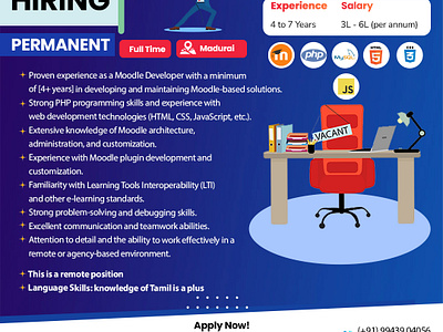 We are looking for a Senior Moodle Developer amigoways amigowaysappdevelopers amigowaysteam branding