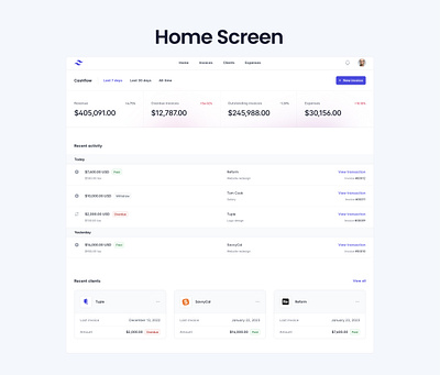 Home Screen app button card dashboard design graphic design home illustration sass table ui ux uxui web design