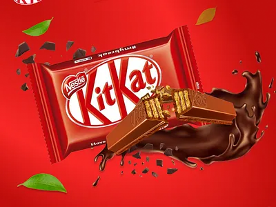 Social media post design banner design choclate design dairymilk food design food post food posters inspirational design kitkat post design poster design social media post design template design