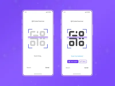 QR Code Scanner android app branding code scan code scanner design flat interaction ios mobile app product design qr code qr code scan qr scan qr scanner scanner ui ux uxdesign