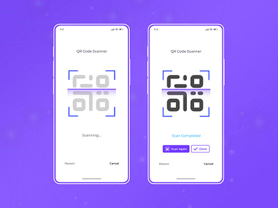 QR Code Scanner android app branding code scan code scanner design flat interaction ios mobile app product design qr code qr code scan qr scan qr scanner scanner ui ux uxdesign