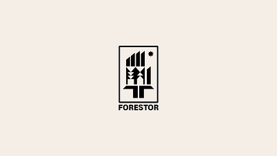 FORESTORE acute black branding creative design forest graphic design hand illustration logo logofolio modern palm portfolio sigil stamp store system tree vector