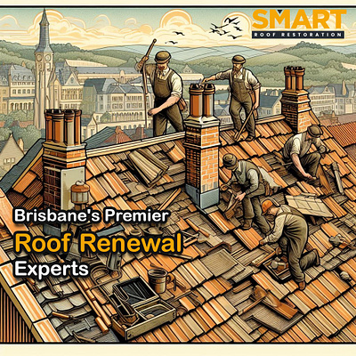 Roof Restoration artwork 2 graphic design illustration