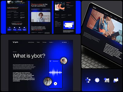 ybot — Website ai artificial intelligence b2b homepage landing page saas ui ux web design website