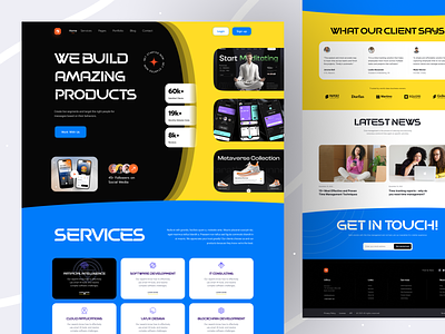 Creative Agency landing page UI agency agency landing page agency website design digital marketing landing page marketing marketing agency marketing landing page ui web design website website design