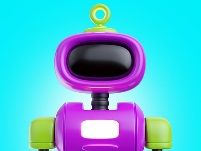 Robo 3d 3dsmax android art cartoon child concept design future illustration render robot science scifi technology toy
