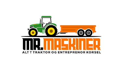 Logo Design Complete for Brand Mr. Maskiner farmer logo graphic design logo logo design machine logo motion graphics toe logo truck logo