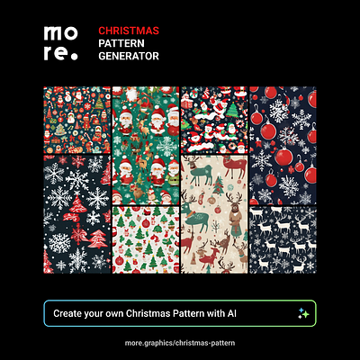 Christmas Pattern Generator ai christmas christmascrafts design festivepatterns holidaydesigns illustration moregraphics pattern santaclaus