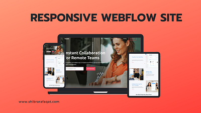 Responsive webflow site mockup canva design figma ui webflow website