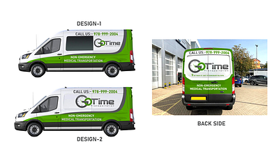 Wrap Design Complete for Go Time Company Vehicle ambulance warp design custom vehical warp design wrap design