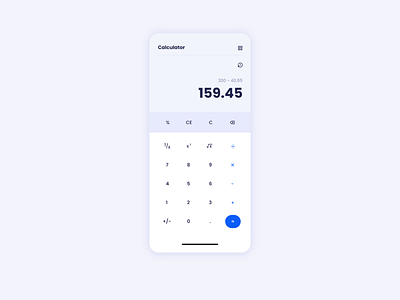 Daily UI - Calculator app calculator daily dailyui finance loan mobile ui uiux ux