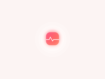 Daily UI - Health Icon App android app daily dailyui health heart icon iconography ios logo pulse