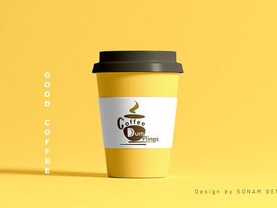 Coffee and Dumpling logo abstract adobe photoshop branding graphic design illustration logo mockup product design