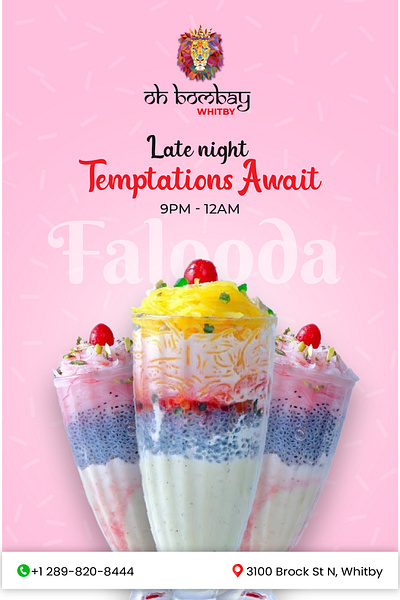 Falooda Table Top Design branding falooda falooda table top design graphic design motion graphics table top design ui