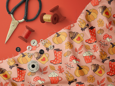 Autumn Seamless Pattern autumn seamless pattern branding floral pattern flower illustration forest illustration pattern design