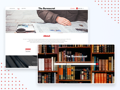 The Bureaucrat Website Ui appdesign article design documents library ui uiuxdesign userinterface