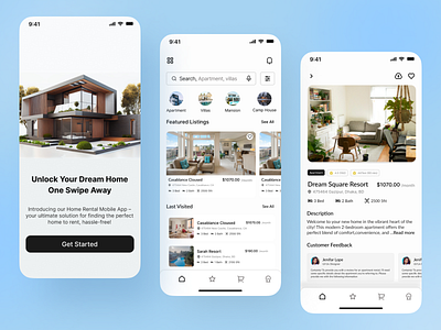 Real Estate Mobile App agency apartment buy home clean design home home rental mobile app home search house mobile moible property property app real eastate mobile app real estate agent rent sell home ui ux web