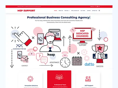 MSP Support Web Ui design ui uiuxdesign userinterface