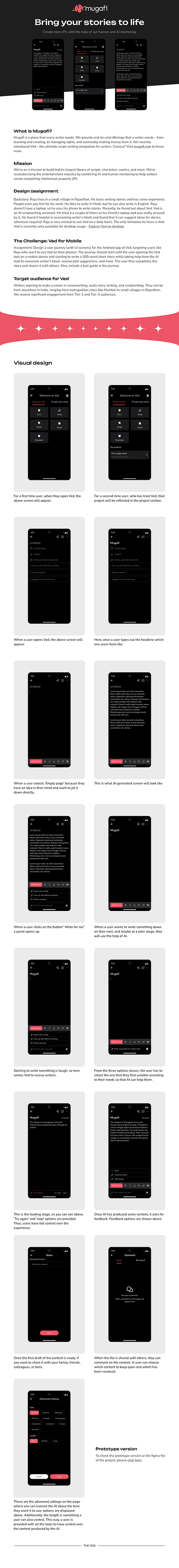 Designed the user flow of the Mobile experience of AI (Ved) branding creative design graphic design illustration legodesign tryingsomethingnew logo typography ui uxdesign