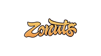 Logo Design Complete for Cafe Zonuts cafe logo calligraphy logo custom logo donuts logo zonuts logo