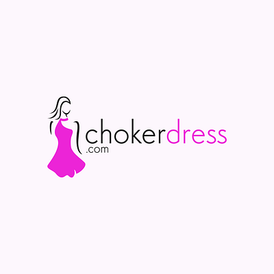 Logo Design for Choker Dress branding commission design dress elegant fashion female body feminine freelance work graphic design graphic designer logo logo design logo design branding logo designer vector woman