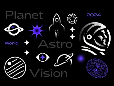 NASA - 2024 appollo astro astronaut branding design dimension graphic design icon identity illustration logo marks nasa planet rocket space stars symbol ui vision