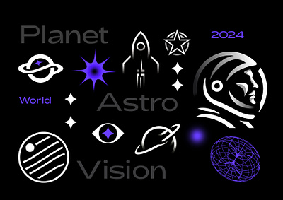 NASA - 2024 appollo astro astronaut branding design dimension graphic design icon identity illustration logo marks nasa planet rocket space stars symbol ui vision