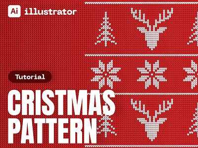 How to Make a Christmas Jumper Pattern in Adobe Illustrator adobe illustrator cardigan pattern christmas jumper pattern christmas pattern christmas pattern illustrator illustrator illustrator pattern knitted sweater pattern make pattern in illustrator pattern pattern design seamless pattern