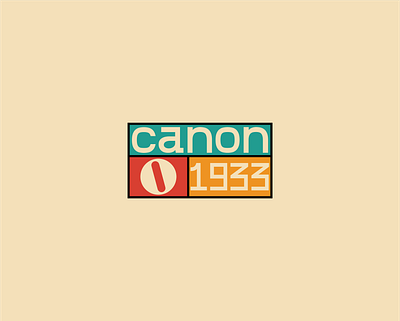 Canon Retro graphic design illustration
