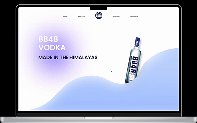 8848 Vodka: Modern Concept Web Landing Page UI/UX 8848 vodka animation clean landing page figma figma animation figma prototype landing page minimalistic landing page modern landing page modern ui ui ui ux ux vodka