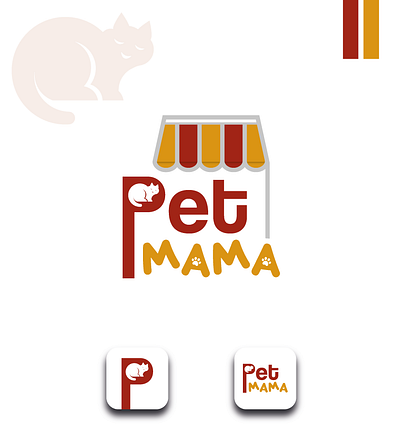 Logo Name : Pet mama contact me 01304625032 branding graphic design logo