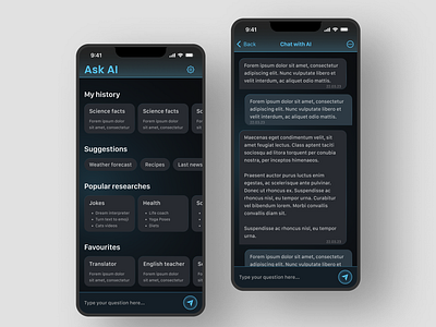 AI app for IOS app design mobile ui ux