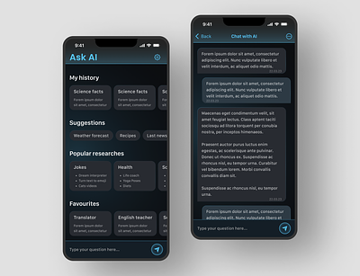 AI app for IOS app design mobile ui ux