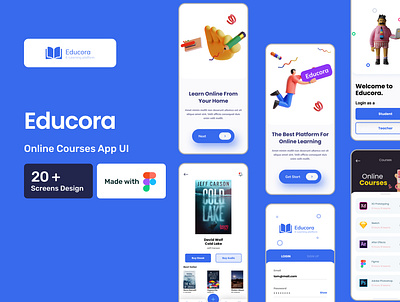 Online Courses App UI educationalapp mobileapp onlinecourses ui
