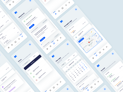 WSB Merito - Redesign App Concept for University app cockpit components concept contact education light modern plan redesign schedule school settings timetable ui uiux university ux