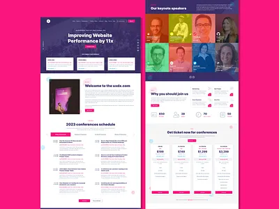 UIUX Landing Page Ui - Conference Page design landing page landing page ui ui uiuxdesign userinterface website