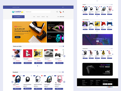 Gamers E-commerce Website Design branding ecommerce figma graphic design illustration product design ui uiux ux webdesign