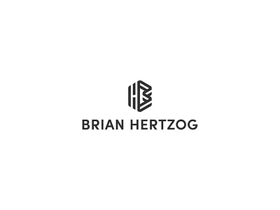 Brian Hertzog 3d a b c d e f g h i j k l m n bent black and white blog branding elegant geometry icon letter logo minimalist modern modernist monogram name negative space o p q r s t u v w x y z photography stripes