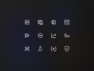 Icons - Data analysis product button clean data design flat freebie icon icon design iconography icons iconset illustration minimal minimalism product product design symbol ui web web design