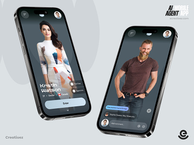 SynthiMate - AI Mobile Agent App ai ai agent ai app app design chatbot app ecreativez ios app mobile app ui design uxui