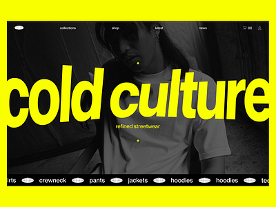 Cold Culture E-Commerce Concept pt.1 e commerce flat graphic design interface typography ui ux web website