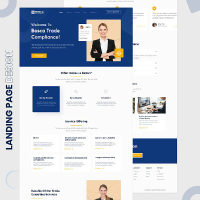 Landing page - Professional lawyers design ui ux