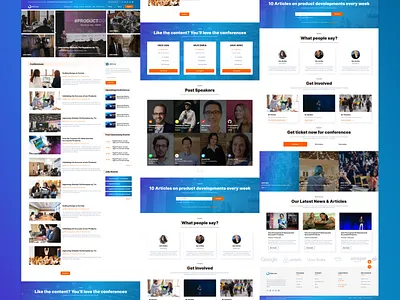 Ui Ux Conference Landing Page conference ui design landing page ui uiuxdesign userinterface website website design