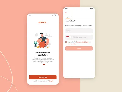 Digital Banking Application (Sign Up or Register Page) android app bank banking design design app exploration figma illustration mobile mobile banking on boarding page product design register register page sign up ui ui design user interface ux
