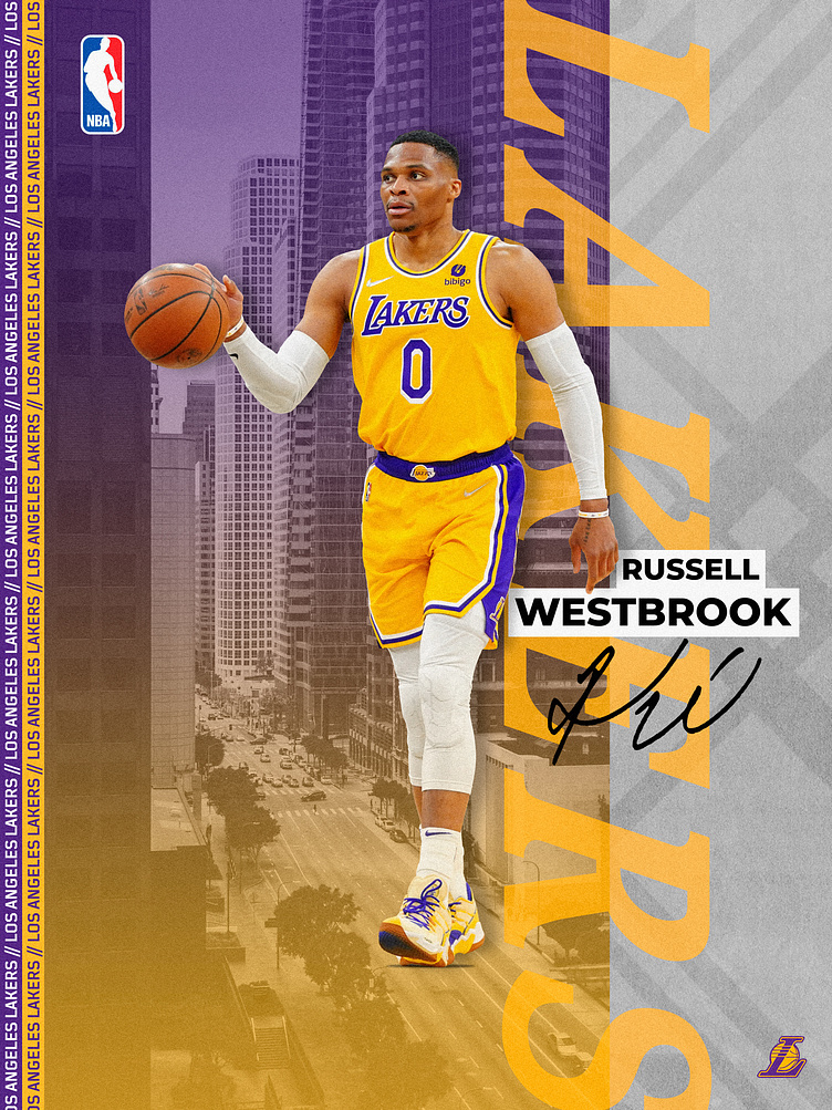 Russell Westbrook - NBA Poster by Espacio Kreativo on Dribbble