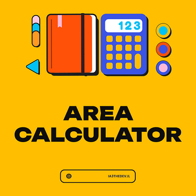 Area Calculator 3d animation branding graphic design logo motion graphics ui