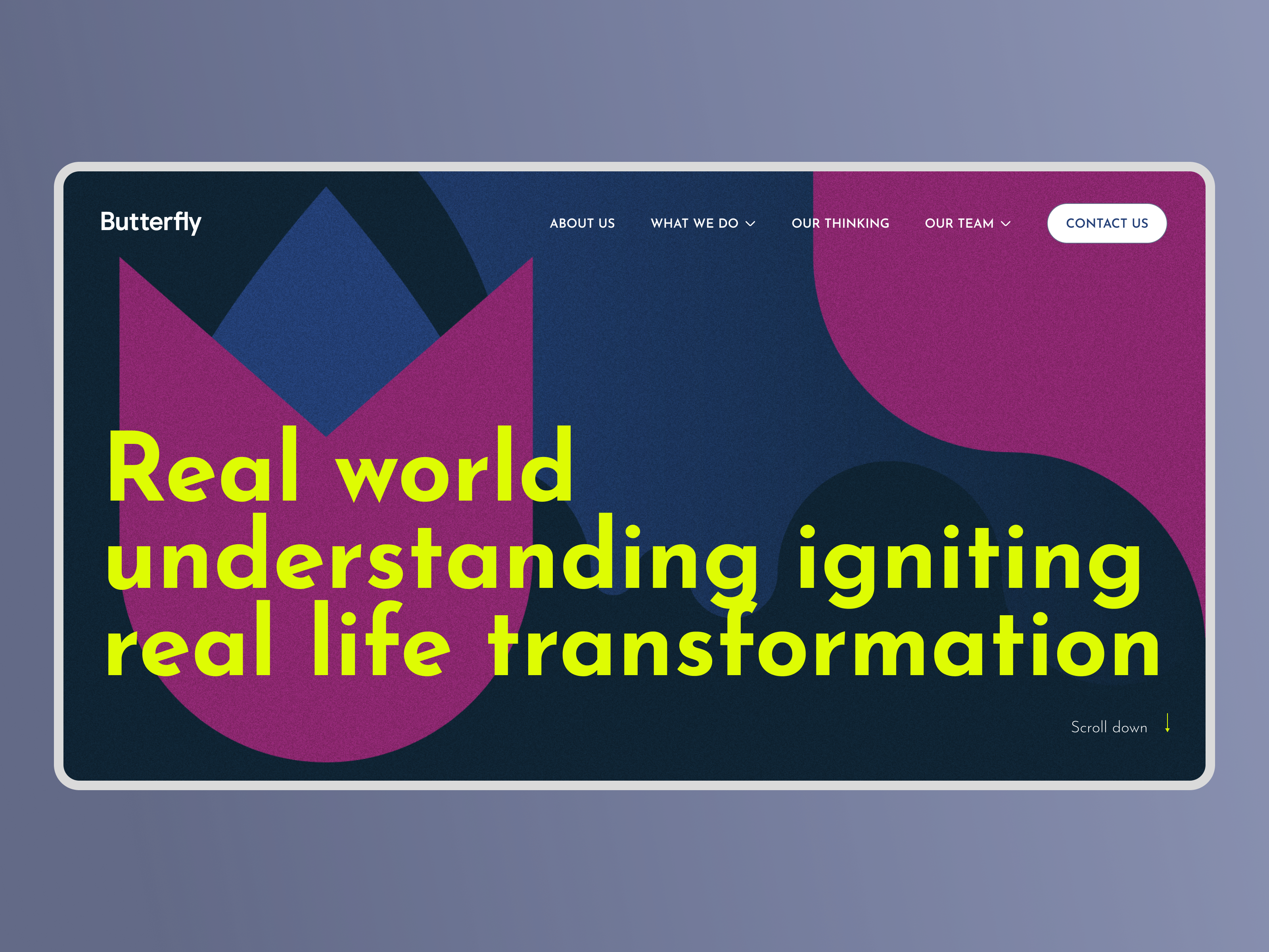 Butterfly homepage redesign animation branding design ui web website