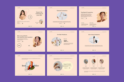 Skin Care Products Selling Website branding ui uiux userinterface
