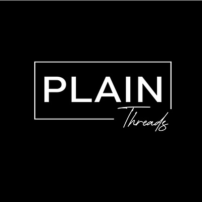 Clothing Logo: Plain Threads and Vault branding design graphic design logo typography